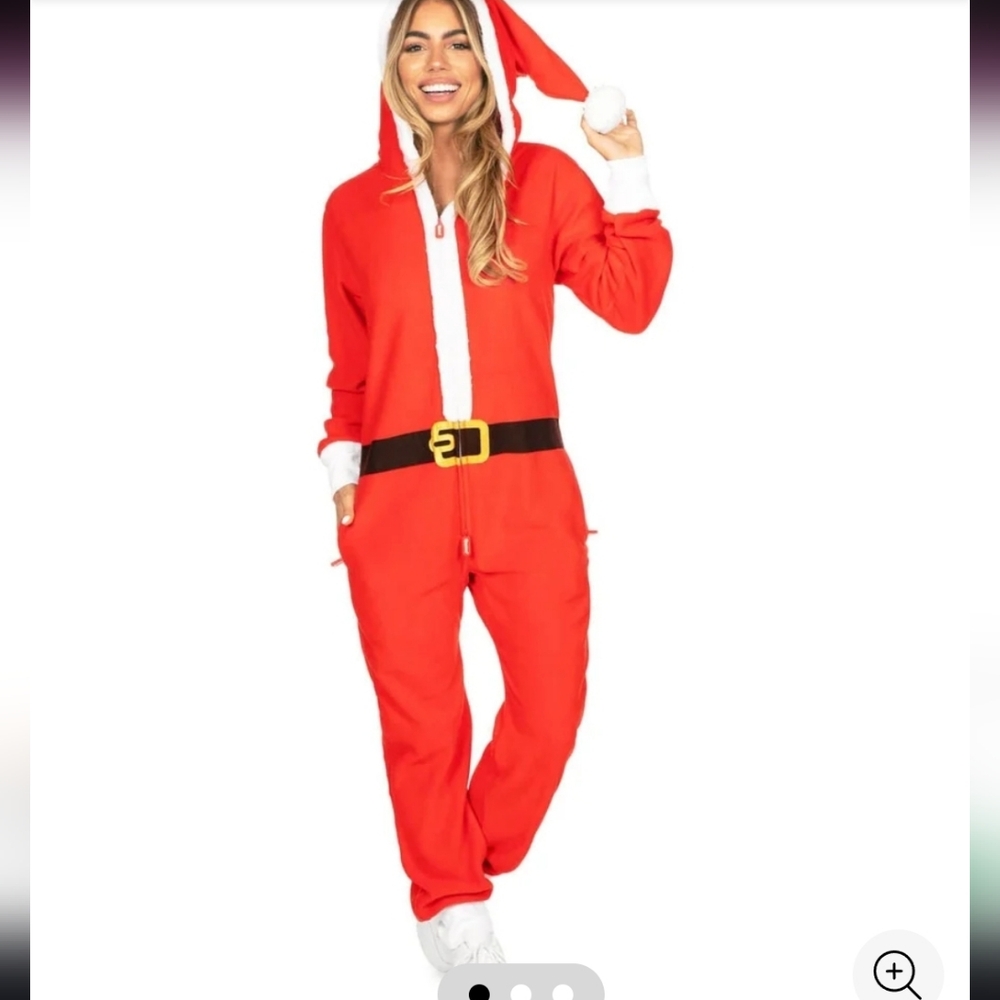 Tipsy Elves Red Santa Jumpsuit - S